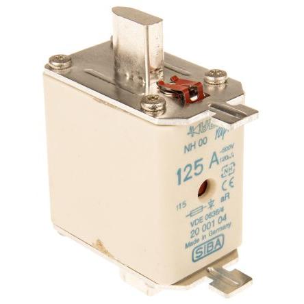 Pojistka NH 125A NH00 FF aR SIBA 500V ac