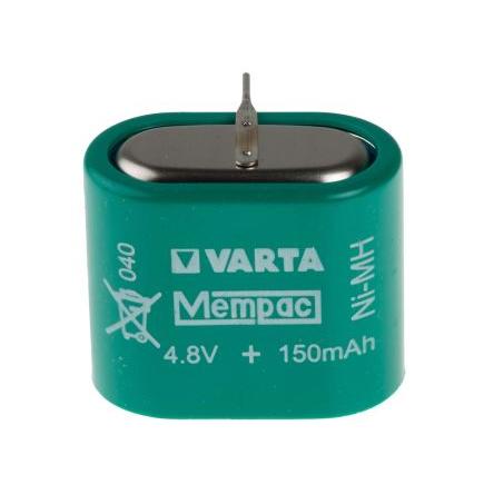 Mincové baterie 4.8 V Nikl-metal-hydrid 150 mAh Varta