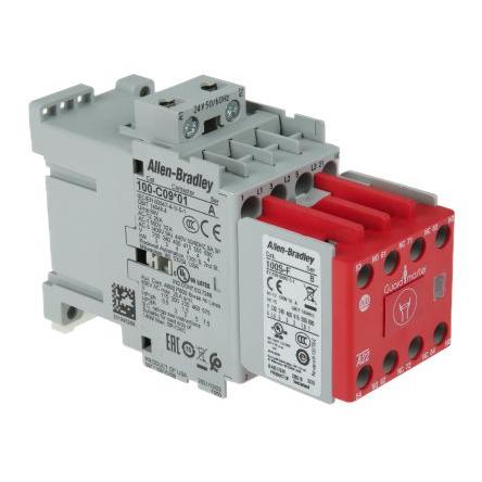 Allen Bradley 2 NO, 3 NC Stykač napětí ve vinutí 24V ac 3pólový 9 A 525V ac 7.5 kW s 5 NO, 3 NC kontakty 24V ac