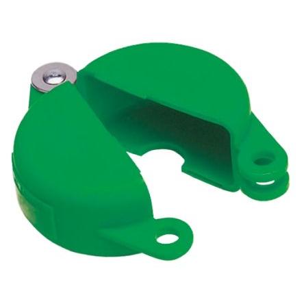 Brady, Uzamčení ventilu brány Zelená 1 zámek, Polypropylen Uzamčení 9.53 mm