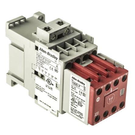 Allen Bradley 2 NO, 2 NC Stykač napětí ve vinutí 230V ac 8pólový 10 A 690V ac 7.5 kW s 6 NO, 2 NC kontakty 230V ac