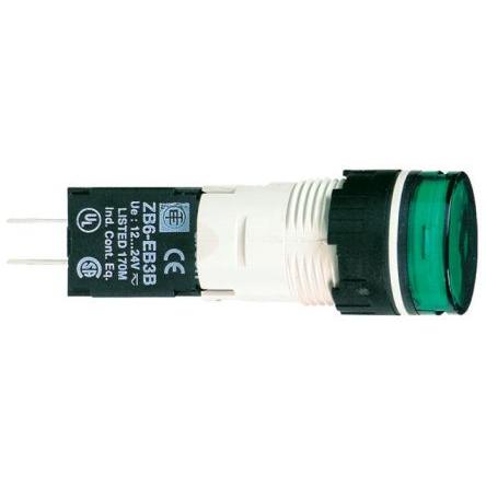Schneider Electric Hlava kontrolky, řada: Harmony XB6 Montáž do panelu Žárovka Bílá, průměr výřezu: 16 mm IP65 Kulatý