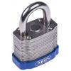 ABUS Visací zámek Klíč Odolnost vůči povětrnostním vlivům, Ocel Obojí 6.7 mm třmen, Šedá 44mm