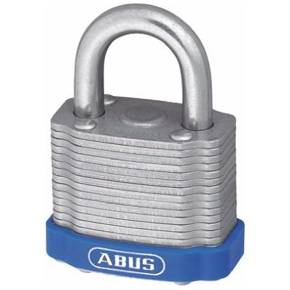 ABUS Visací zámek Klíč Odolnost vůči povětrnostním vlivům, Ocel Obojí 8.8 mm třmen, Šedá 53mm