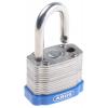 ABUS Visací zámek Klíč Stejné klíčování Odolnost vůči povětrnostním vlivům, Ocel Obojí 6.7 mm třmen, Šedá 44mm