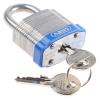 ABUS Visací zámek Klíč Stejné klíčování Odolnost vůči povětrnostním vlivům, Ocel Obojí 6.7 mm třmen, Šedá 44mm