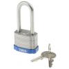 ABUS Visací zámek Klíč Stejné klíčování Odolnost vůči povětrnostním vlivům, Ocel Obojí 6.7 mm třmen, Šedá 44mm