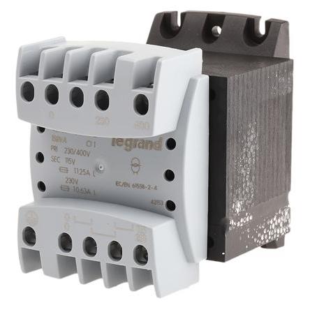 Legrand Transformátor na lištu DIN 160 VA, primární napětí: 230 to 400 V, sekundární napětí: 230 V, počet výstupů: 1,