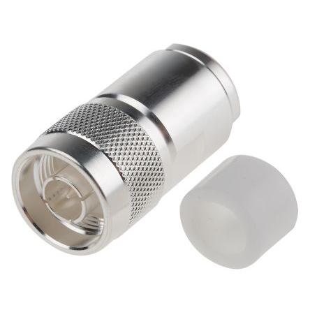 TE Connectivity Koaxiální konektor, řada: N Vnější, 50 Ω, orientace těla: Rovný, Kabel Konektor N Pájecí, 11GHz 165 °C