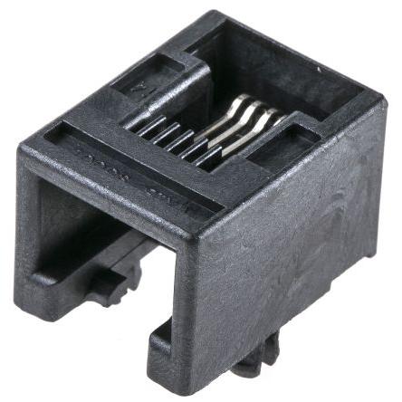 Molex Konektor RJ22, řada: 95501 Vnitřní Cat3, počet cest: 6, Pravý úhel, Kabel Nestíněný, počet portů: 1portový
