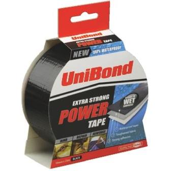 Páska na potrubí, Černá, délka: 25 m x 50mm Loctite, název: UniBond Power Tape Shine