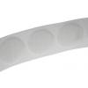 Pás s háčky, Bílá 22mm x, délka: 5 m Předem nařezané Velcro