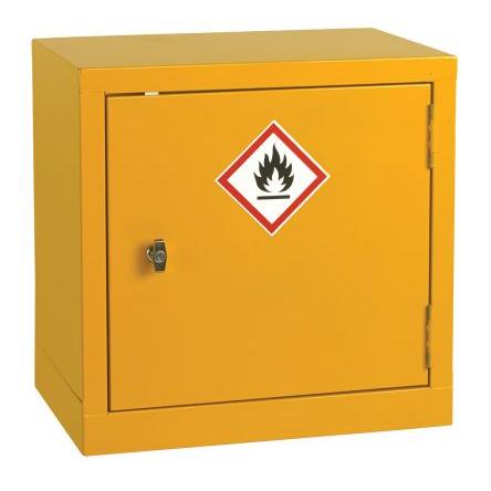 Skříň pro hořlavé produkty Žlutá Uzamykatelný 1dvéřová, Ocel 457 mm x 457mm x 305 mm RS PRO