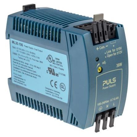 PULS Napájecí zdroj na lištu DIN MiniLine MLY, počet výstupů: 2 Spínaný režim 240V ac 1.5 A St. 15V dc DC 36 W