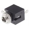 Belden Konektor jack, Montáž na rám, Monofonní Vnitřní, 3.5 mm 2 4A barva Černá, orientace těla: Rovný, materiál