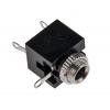 Belden Konektor jack, Montáž na rám, Stereo Vnitřní, 3.5 mm 2 4A barva Černá, orientace těla: Rovný, materiál kontaktu: