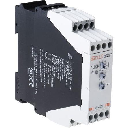 Dold Časovací relé, řada: MK 7850N Lišta DIN DPDT 2kontaktové 12 to 240 V dc 12V ac, 240 V ac Multifunkční funkce Šroub