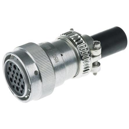 Kulatý konektor, počet kontaktů: 19, Kabel, velikost: 2.39 mm Deutsch, pohlaví kontaktu: Vnitřní, orientace těla: Rovný