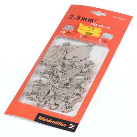 Weidmüller Svorkovnice pro montáž na lištu DIN 1781720000, řada: WDU, 800V Tmavě béžová 2.5mm² 1 Šroubová