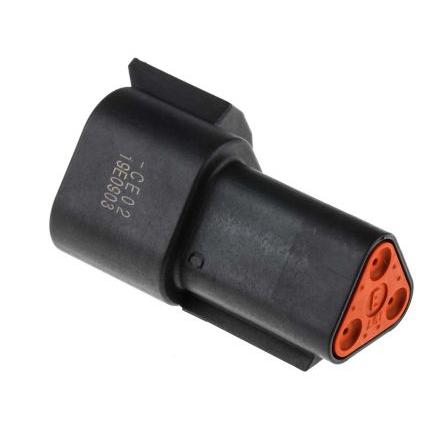Deutsch Automobilový konektor, počet kontaktů: 3 barva Černá, Vnitřní, Kabel, řada: DT Krimpovací, IP6K9K, IP68