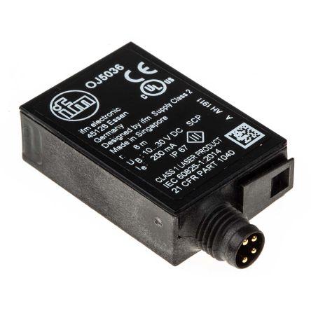 ifm electronic Fotoelektrický snímač LED Blok Konektor M8, výstup: PnP Retroreflexní IP67