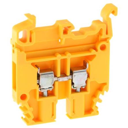 Entrelec Svorkovnice pro montáž na lištu DIN 1SNA105116R1600, řada: SNA, 1000V ac Žlutá 4mm² 1 Šroubová