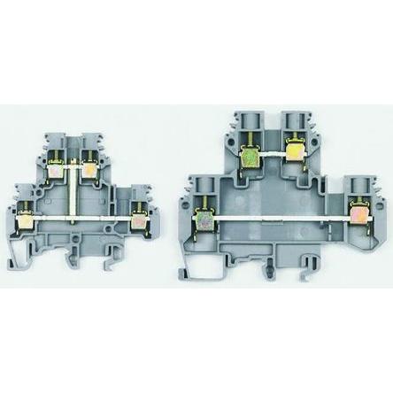 Entrelec Svorkovnice s dvojitou úrovní 1SNA115501R1200, řada: SNA, 800V ac Šedá 6mm² 2 Šroubová