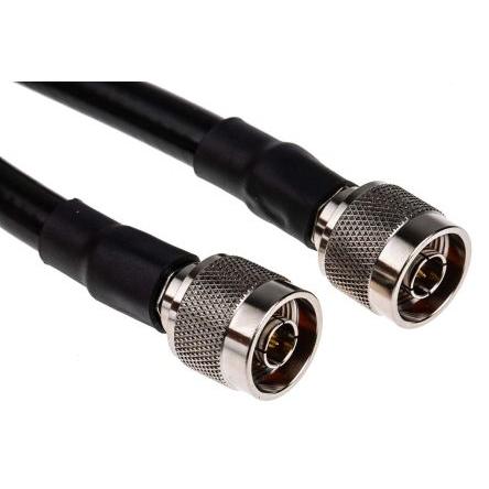 Koaxiální kabel, řada: RS PRO RG213, Hnědá Fluorovaný ethylenpropylen 5 m 50 Ω RS PRO S koncovkou