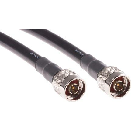 Koaxiální kabel, řada: RS PRO RG214, Černá Fluorovaný ethylenpropylen 3 m 50 Ω RS PRO S koncovkou