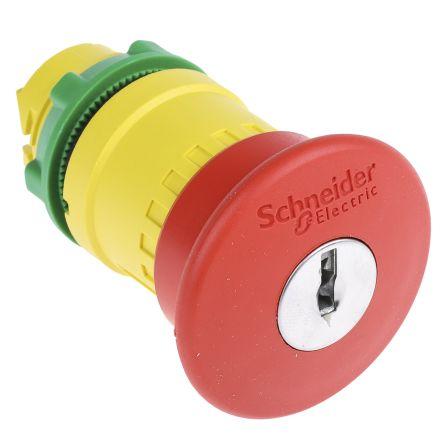Schneider Electric Harmony Uvolnění klíče Tlačítko nouzového vypínače Panel 22 mm IP66, IP67, IP69K