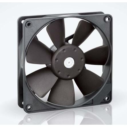 ebm-papst Axiální ventilátor, řada: 4400 F, průtok vzduchu: 72 m³/h 720 mW 12V dc 73 mA IP20 119 mm 119mm 25 mm