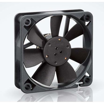 ebm-papst Axiální ventilátor, řada: 600 F, průtok vzduchu: 15 m³/h 330 mW 12V dc IP20 60 mm 60mm 15 mm
