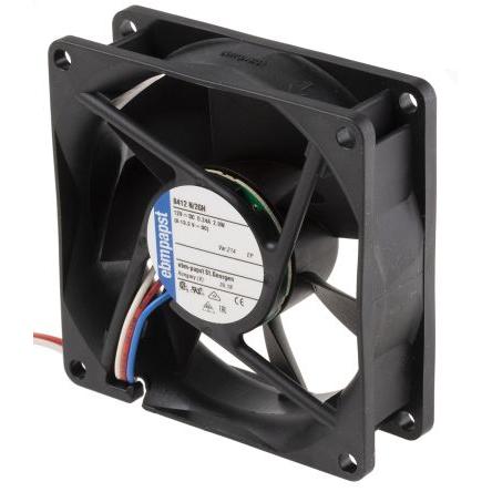 ebm-papst Axiální ventilátor, řada: 8400 N, průtok vzduchu: 78 m³/h 2.2 W 12V dc IP68 80 mm 80mm 25 mm