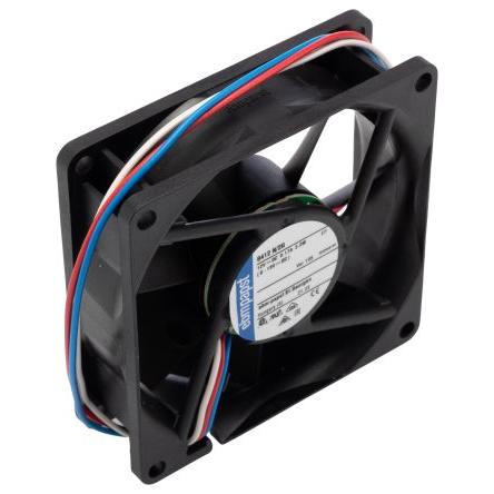 ebm-papst Axiální ventilátor, řada: 8400 N, průtok vzduchu: 69 m³/h 2 W 12V dc IP68 80 mm 80mm 25 mm