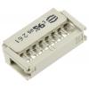 HARTING Konektor IDC, řada: SEK 18 Vnitřní, rozteč: 2.54 mm, počet kontaktů: 16, počet řad: 2, Kabel, IDC, orientace