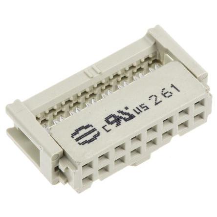 HARTING Konektor IDC, řada: SEK 18 Vnitřní, rozteč: 2.54 mm, počet kontaktů: 16, počet řad: 2, Kabel, IDC, orientace