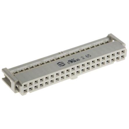HARTING Konektor IDC, řada: SEK 18 Vnitřní, rozteč: 2.54 mm, počet kontaktů: 40, počet řad: 2, Kabel, IDC, orientace