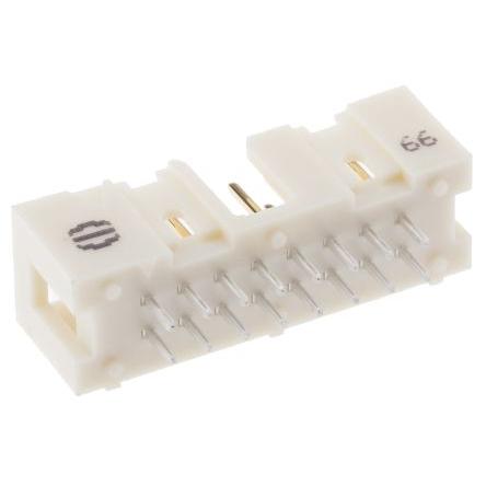 HARTING Konektor PCB, řada: SEK 19, Vodič-deska, počet kontaktů: 16, počet řad: 2, rozteč: 2.54 mm, orientace těla: