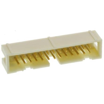 HARTING Konektor PCB, řada: SEK 19, Vodič-deska, počet kontaktů: 26, počet řad: 2, rozteč: 2.54 mm, orientace těla: