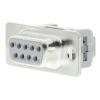 HARTING Konektor D-Sub, řada: D-Sub, počet kontaktů: 9, orientace těla: Pravý úhel 2.77 mm, Kabel Vnitřní, Standardní,