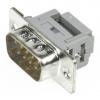 HARTING Konektor D-Sub, řada: D-Sub, počet kontaktů: 9, orientace těla: Pravý úhel 2.77 mm, Kabel Vnější, Standardní,