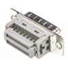 HARTING Konektor D-Sub, řada: D-Sub Standard, počet kontaktů: 15, orientace těla: Pravý úhel 2.77 mm, Kabel Vnější,