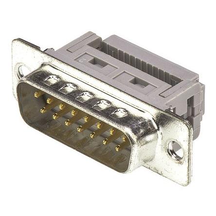 HARTING Konektor D-Sub, řada: D-Sub Standard, počet kontaktů: 15, orientace těla: Pravý úhel 2.77 mm, Kabel Vnější,