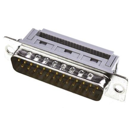 HARTING Konektor D-Sub, řada: D-Sub Standard, počet kontaktů: 25, orientace těla: Pravý úhel 2.77 mm, Kabel Vnější,