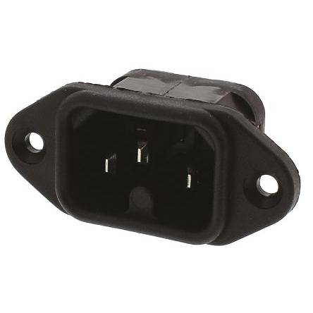 Bulgin Konektor IEC C16, orientace těla: Rovný, Montáž na přírubu Vnější, 250V 10A