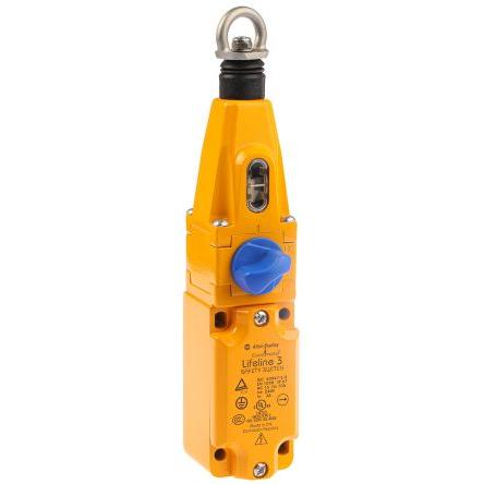 Allen Bradley Guardmaster 440E Tahový lankový spínač 204 mm 2 NO/2 NC Přímý