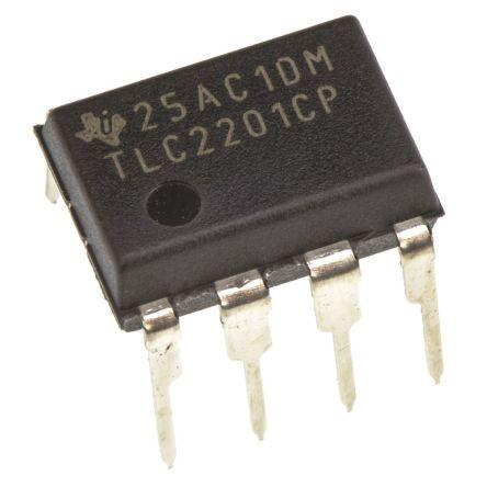 Texas Instruments Operační zesilovač TLC2201CP 1.8 MHz 8V, PDIP, počet kolíků: 8 kolíkový