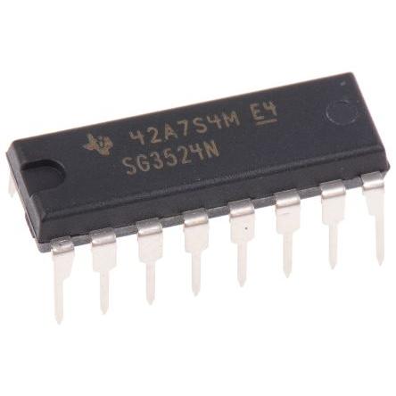 Texas Instruments PWM regulátor SG3524N 2 40V 450 kHz, počet kolíků: 16 kolíkový, PDIP