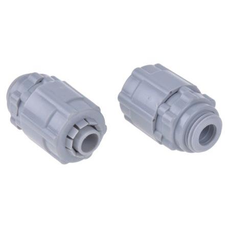 Montáž potrubí Instalační trubka Šedá jmenovitá velikost 10 mm Nylon 66 Šedá, IP55 M12 RS PRO