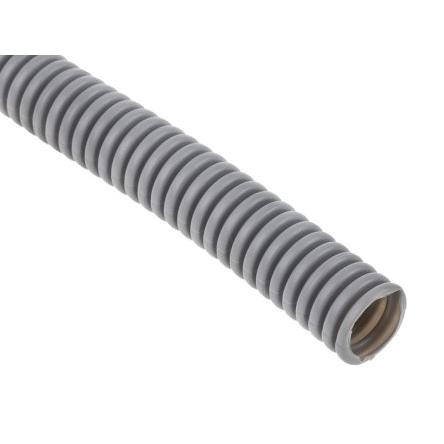 RS PRO Instalační trubka Šedá 16 mm Bez povrchové vrstvy Plastové, IP55 5 m min. R ohybu 20 mm